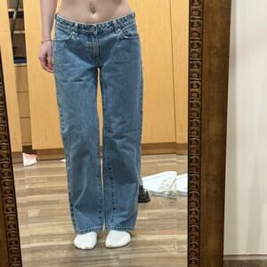 Low Waisted Abrand Jeans Blue Denim Jeans